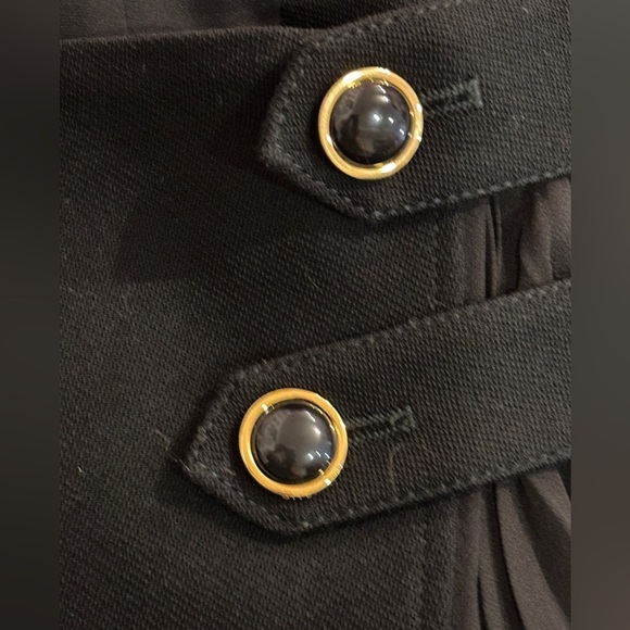 Givenchy Asymmetric Black Mini Skirt – Pleated Panel, French Designer, Statement - Picture 6 of 14